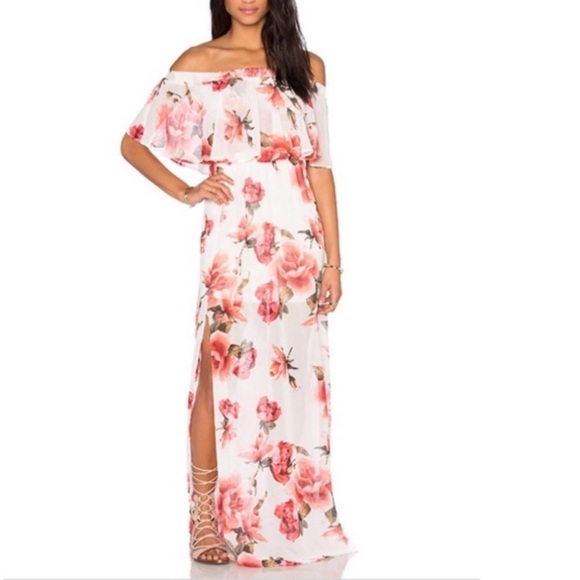 Show Me Your MuMu - Off Shoulder Maxi Floral Dress - Picture 9 of 9